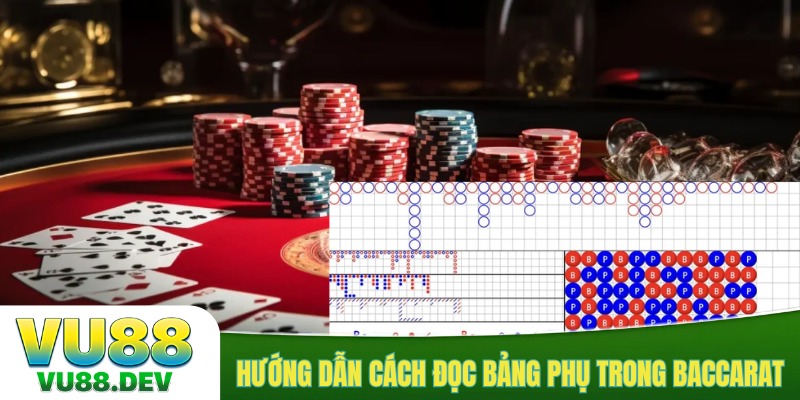 Hướng dẫn cách đọc bảng phụ trong baccarat